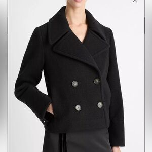 Vince Italian Wool Cropped Peacoat